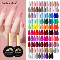 Rainbow Ghini 15ml UV Neon Gel Nail Polish Semi Permanent Varnish Supplies for Professionals Manicure Nail Gel Art Accessories