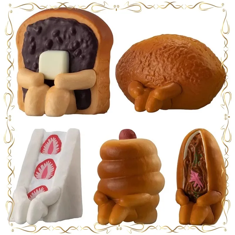 

Bread Modeling Desktop Ornament Gashapon Kawaii Keepsake Action Figure Model Toys