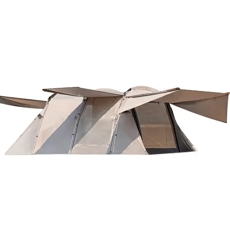Oxford Sunshade Outdoor Tunnel Tent 500x300x195cm Four-Season Waterproof 2000-3000mm for Camping & Hiking