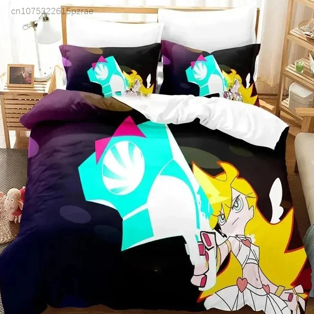 New 3D Print Anime Panty Stocking Comfortable Duvet Quilt Cover Pillowcase Bedding Set Children Bedroom Decoration Home Textile