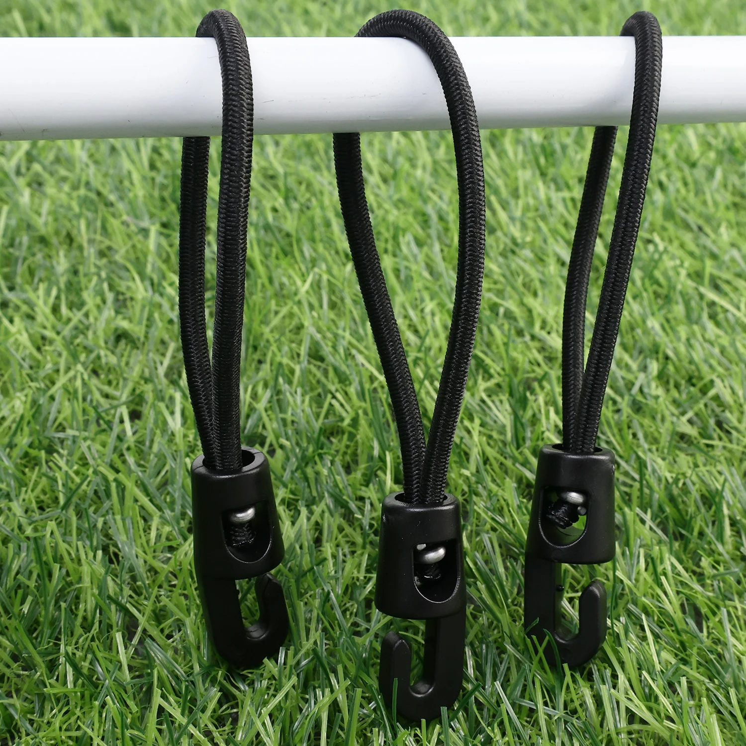 20–5 Stück elastische Bungee-Seile mit Haken, Mehrzweck-Bungee-Seile für Camping, Gepäck, Fahrräder, Autos, hohe Elastizität, feste Kordelbinder – Detail 5
