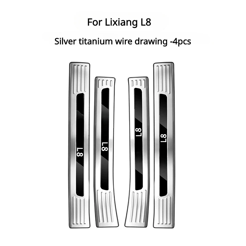 For Li Lixiang L7 L8 L9 2022 2023 Door Sill Scuff Plate Guard Stainless Steel Kick Pedal Threshold Sticker L7/L8/L9 Interior