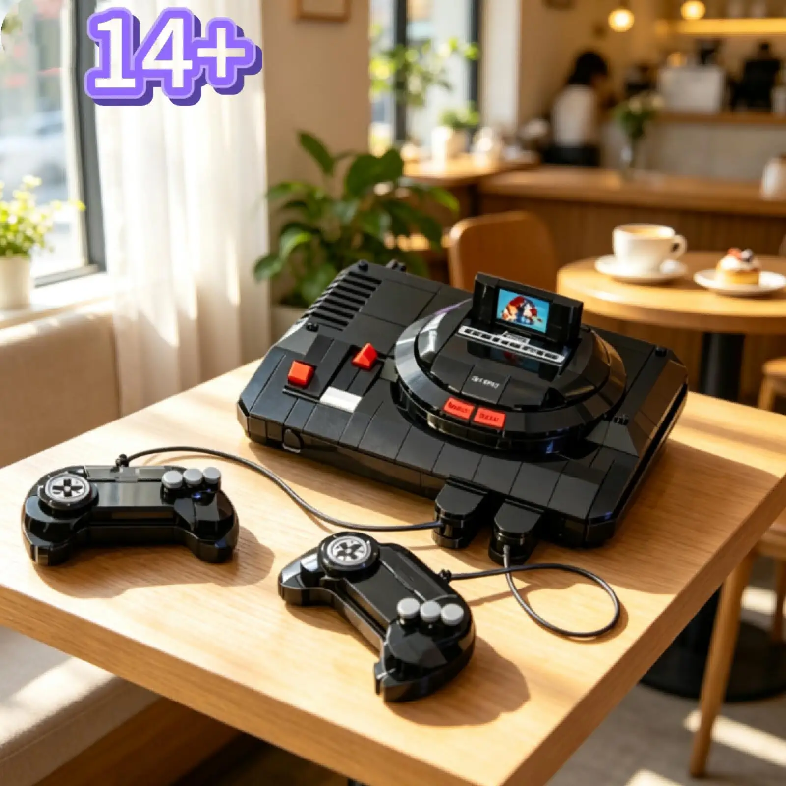 479pcs Sonic Mega Drive Console Gaming Controller Building Blocks Display Model Collector Edition Ornament Birthday Gifts Adults