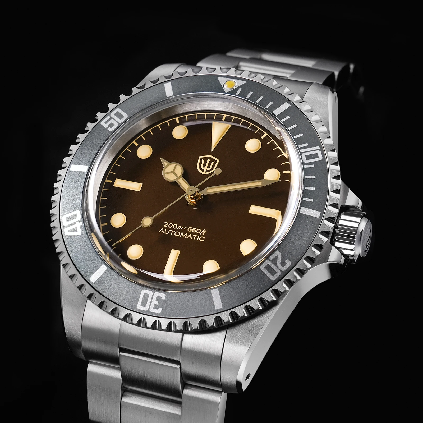 Watchdives WD5513 V2 PT5000 Vintage Sub Dive Watch Sapphire