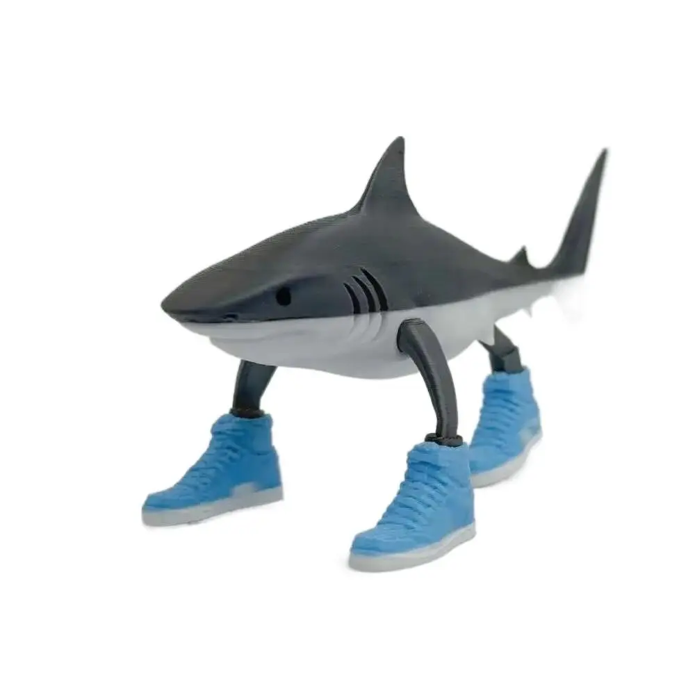 Figurine de requin Tungtungsahur, décoration de bureau, figurine articulée Tralalero Tralala, poupée amusante, ornement, jouet imprimé en 3D