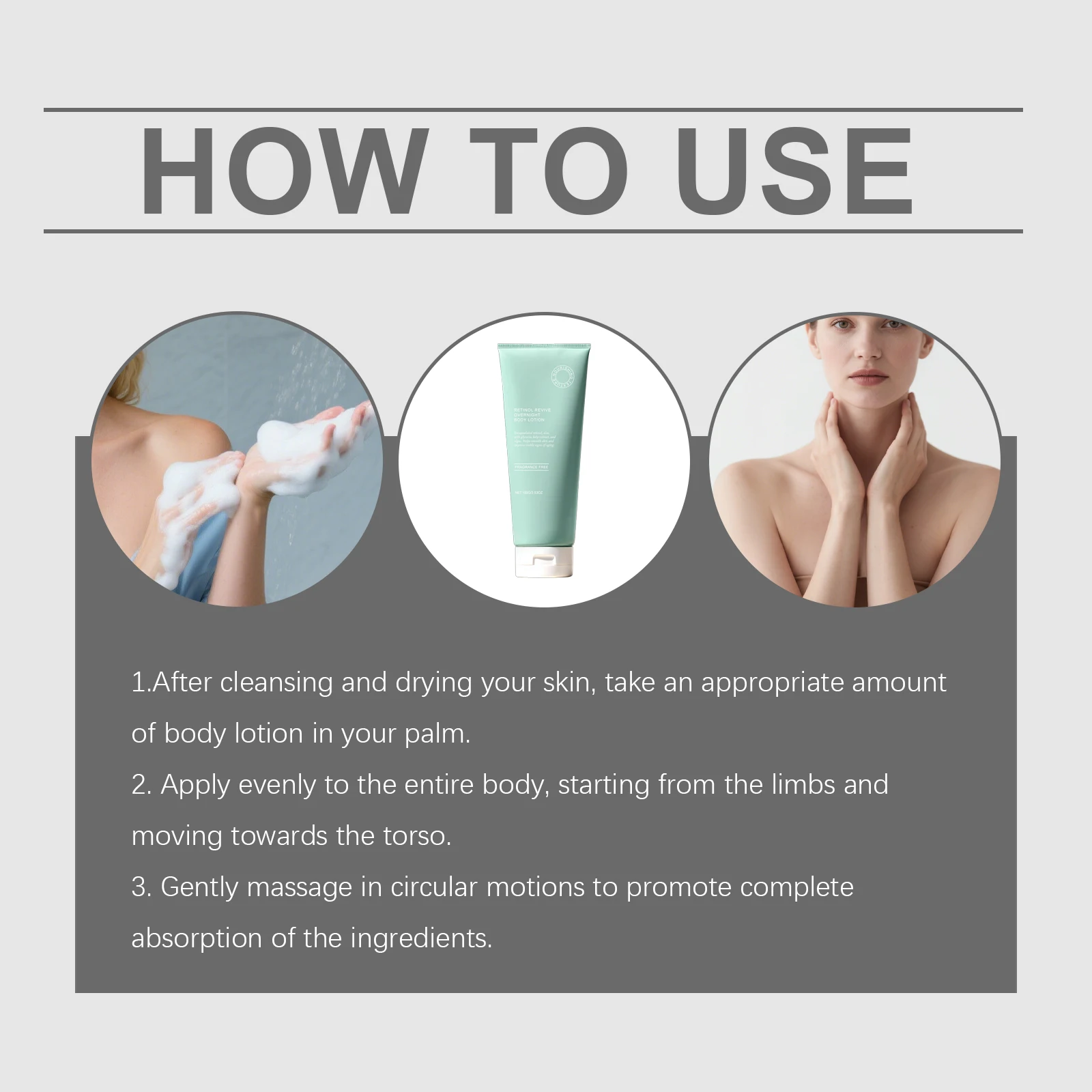 Night Moisturizing Body Lotion Anti Aging Firming Hydrating Brighten Increase Skin Elasticity Whitening Body Skin Care Product view 5