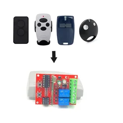 Universal Garage Door Remote Control Receiver 2CH For ERREKA ACM DEA MITTO  BFT AT-4 MOTORLINE DITEC 433mhz Fixed Rolling Code