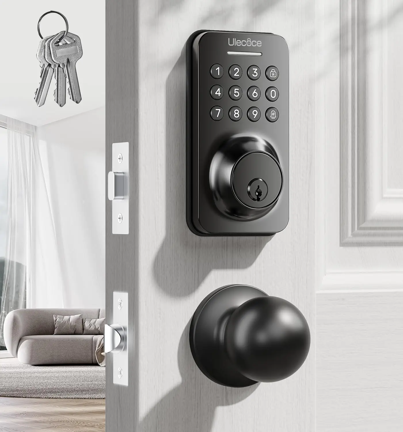 

Smart Keyless Entry Deadbolt with Auto-Lock, 100 User Codes, Easy Install for US Doors