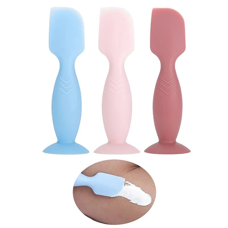 Silicone infantil fralda creme aplicador, reutilizável, flexível, escova antiaderente, espátula de mão, pequeno espalhador, viagem