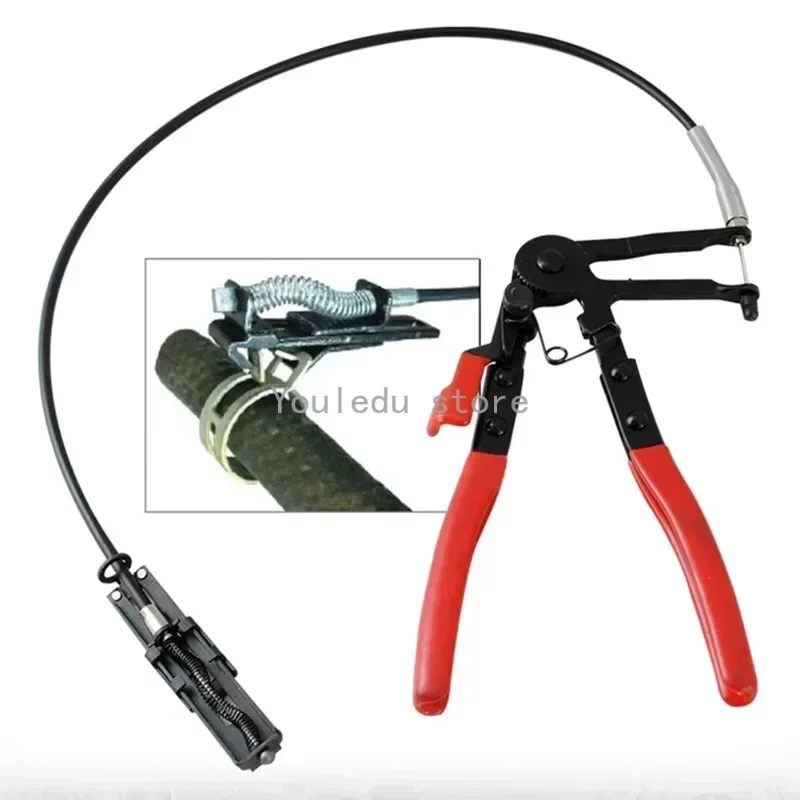 Auto Hose Clamp Pliers Hose Clamp Tool Cable Type Flexible Wire Long Reach for Car Repairs Hose Clamp Pliers Removal Hand Tool