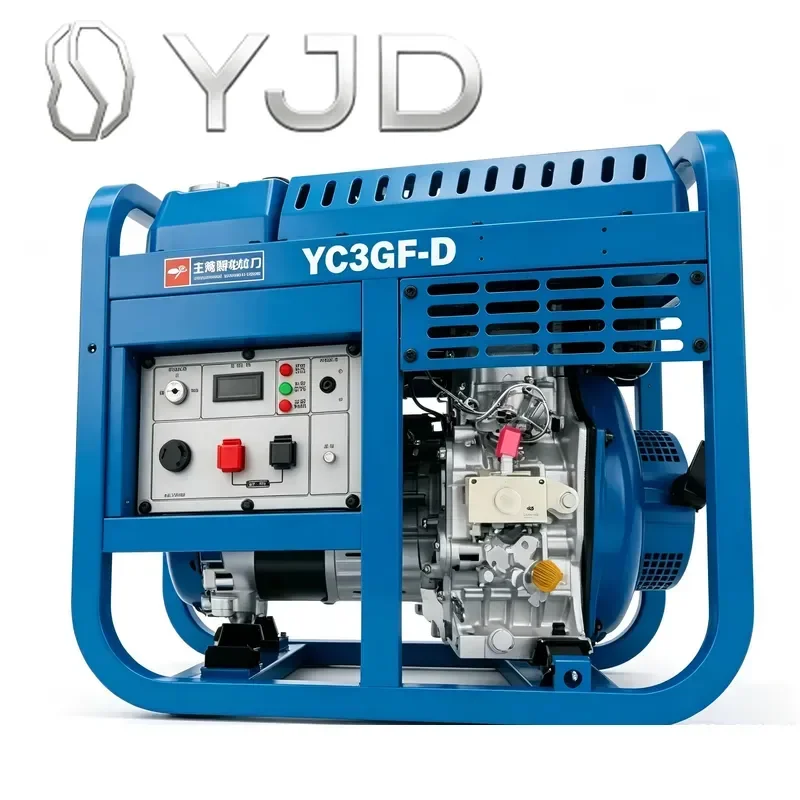 YJD 2.8KW 3KW Air Cooled Diesel Generator Set Single Phase 230V 50Hz Open Frame Portable Silent Type 1800 RPM Power Generator