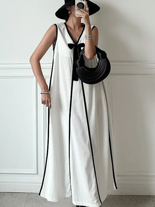 Vestido com Laço Borboleta de Dupla Utilização para Mulheres, Novo Estilo de Verão, Personalidade que Combate a Idade, Saia L...