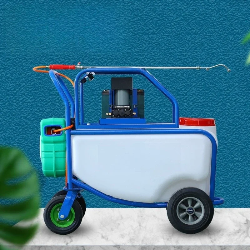 trolley sprayer, agricultural high pressure automatic sprayer, hand push disinfection machine