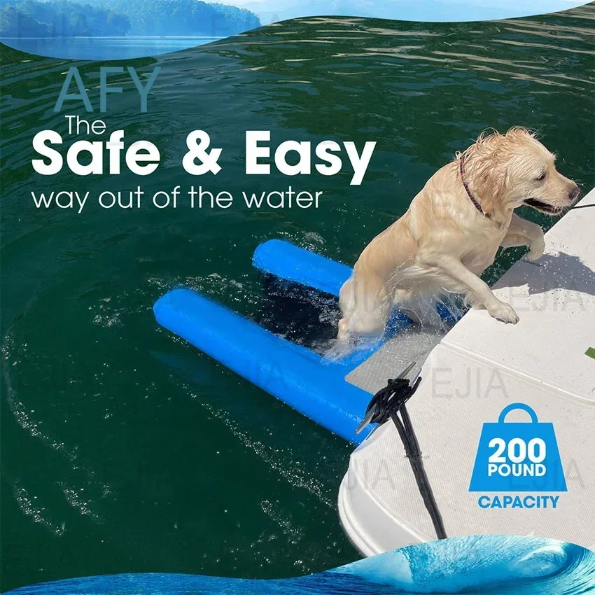 Inflatable Water Dog Ramp for EJIA Factory Hot Sale Customized Color Pet Swimming Pool Access Ramp for Dogs Cats Water Sports
