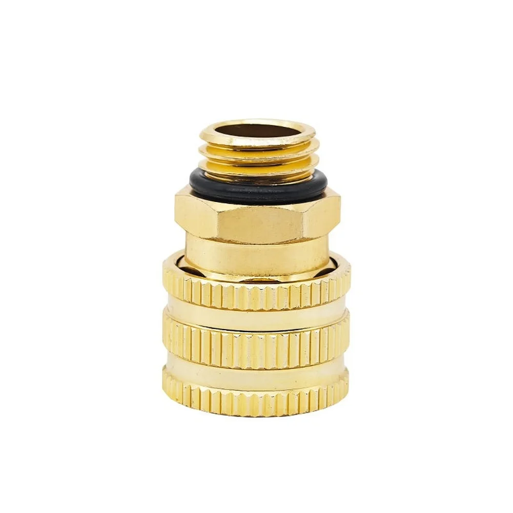 Quick Connect Aluminum Female Hose Connector for Car Wash Machines 15.5x11.8x35mm External Thread Cleaning Accessory