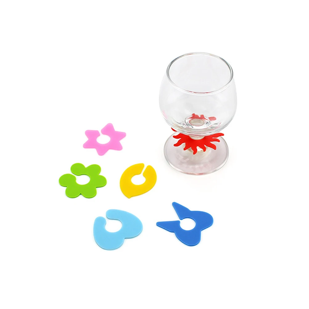 

6 Pcs Wine Glass Marker Decorative Accessories Recognizer Dedicated Cup
