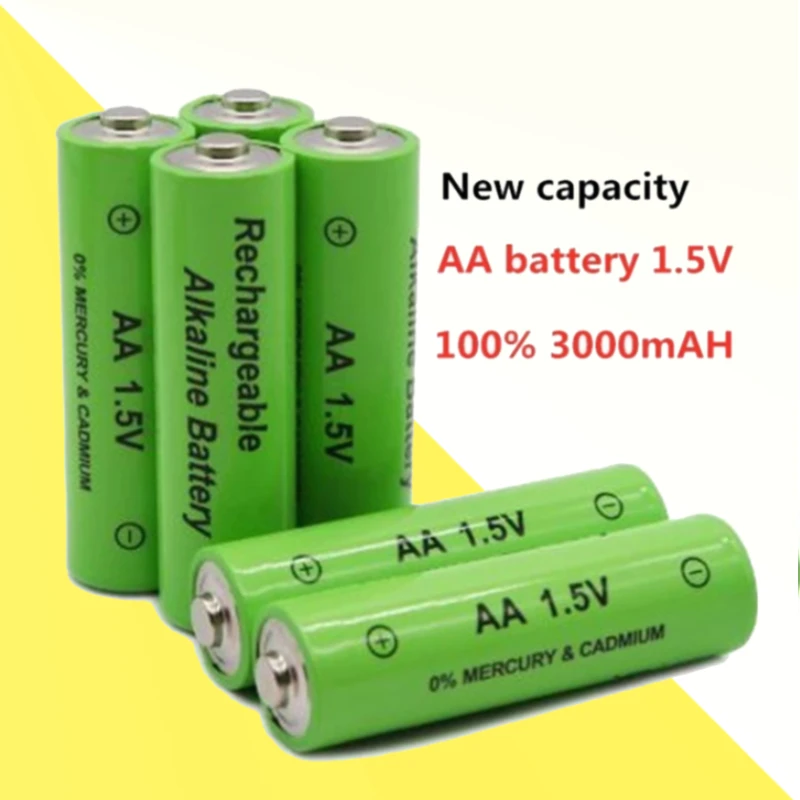 

Промышленная аккумуляторная батарея типа АА 1,5 В, 3800 мАч, щелочная батарея большой емкости, 4 шт. для игрушек, фонарик с дистанционным управлением