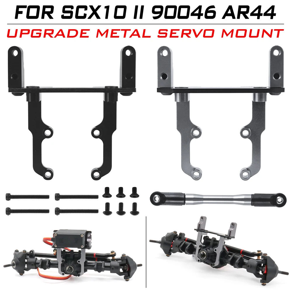 

Metal Servo Mount Bracket for SCX10 II 1/10 Scale RC Crawler Car Servo Base Stand Upgrades Parts