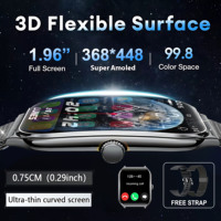Ultra Thin Smart Watch Men's 1.96\