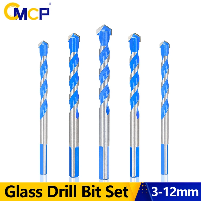 

CMCP 3-12mm Drill Bit Set Glass Drill Bits for Tile Ceramic Concrete Hole Opener Triangle Bit Drilling Tool