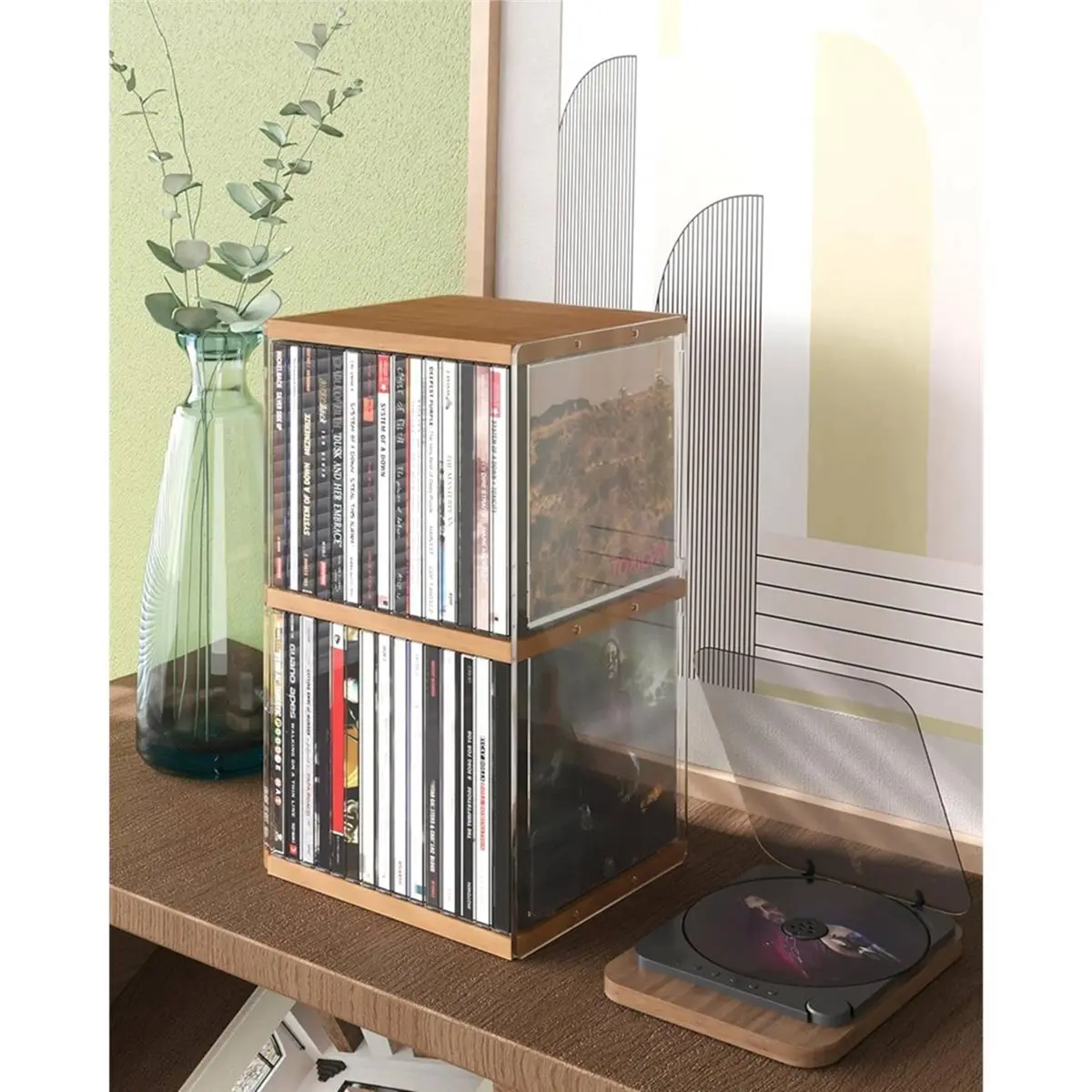 swxf-cd-holder-desk-rack-cute-holds-30-cd-case-cd-holder-stand-cd-storage-shelf-tower-stand-dollar-fit-for-theatre-room