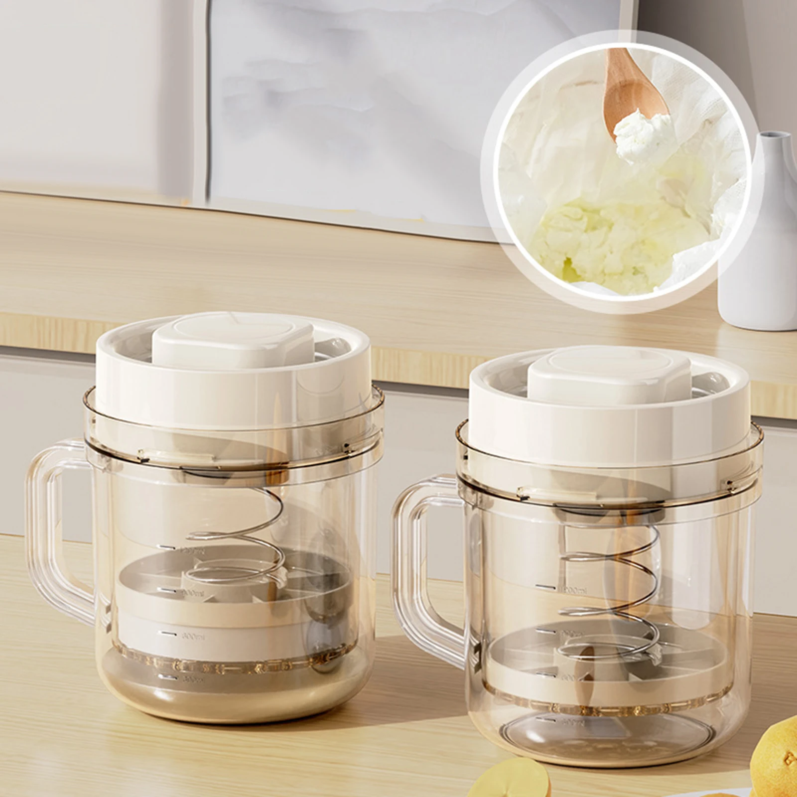 

Greek Yogurt Strainer Yogurt Filter Kitchen Accessories for Thick Creamy Greek Yogurt with Lid Yogurt Maker for Kitchen Home