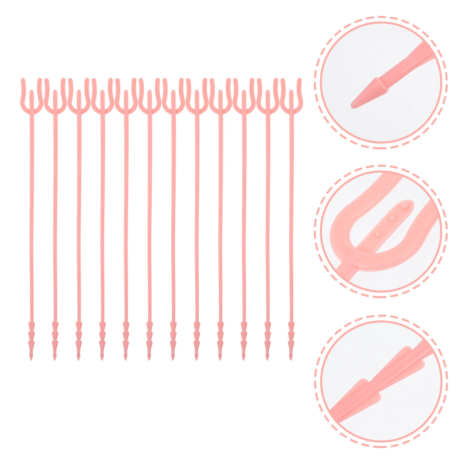 

50Pcs Plastic Floral Card Holder Picks Bouquet Clips for Wedding Birthday Flower Arrangement Gift Decoration Floral Picks