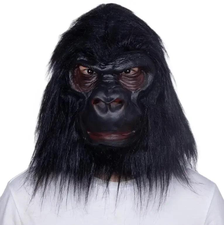 Halloween Mask Chimpanzee Head Mask Animal Gorilla Halloween Party Cosplay Costume Delivers Halloween Mask