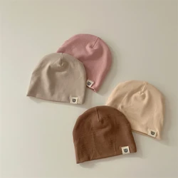 2024 Autumn Winter Newborn Beanie Soft Cotton Elastic Infant Hats Spring Girls Boys Baby Caps 0-12month