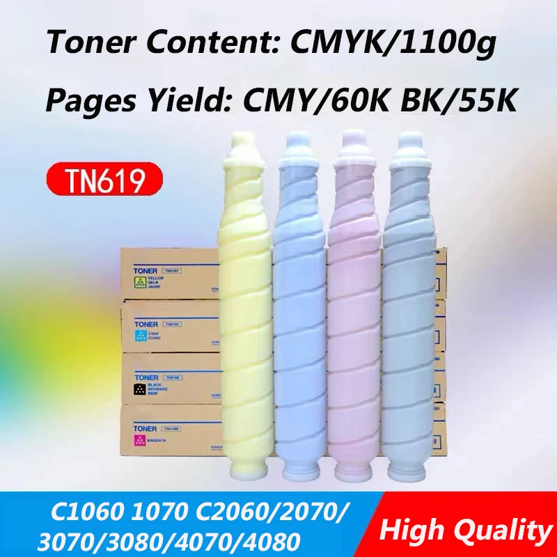 toner para konica minolta po de toner tn619 c2060 2070 3070 3080 4070 4080 c1060 1060 1070 tn619 pcs por conjunto po de 01