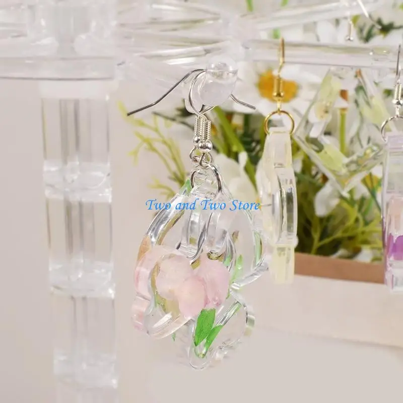 HX6F Portable Earring Silicone Mold Irregular Earrings Mould for DIY Enthusiast
