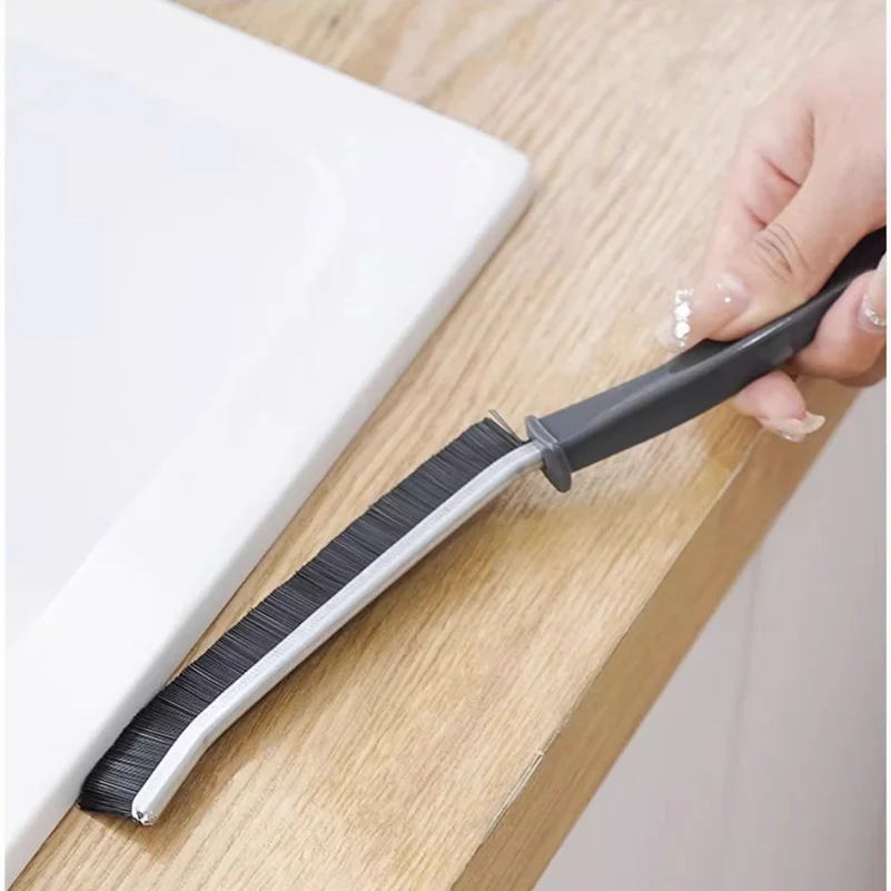 1 PCS Multifunctional Crevice Cleaning Brush, Hard Bristle Gap Brush for Bathroom Kitchen Window Groove Dust Removal Clean Tools