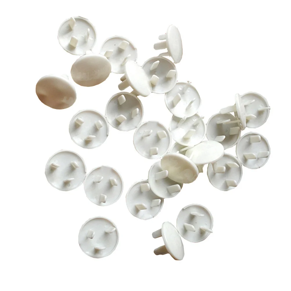 

20pcs Outlet Covers For Baby Safety Socket Protective Cover 3 Holes Childproof Electrical Leakage Fire Dust Moisture Resistant