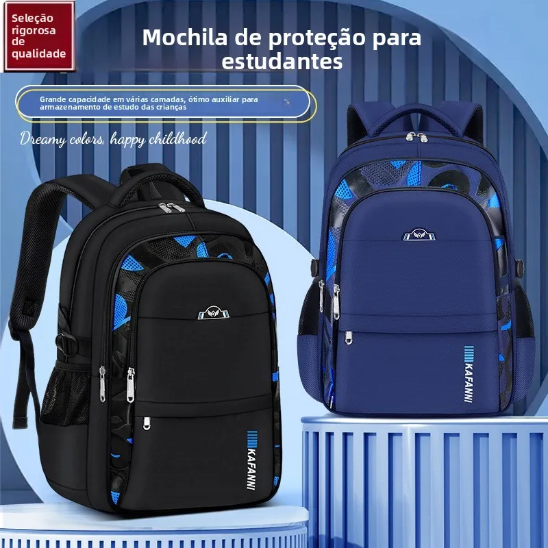 cool-elementary-school-student-backpack-waterproof-wear-resistant-large-capacity-spine-protection-double-shoulder-bag-for-3-4