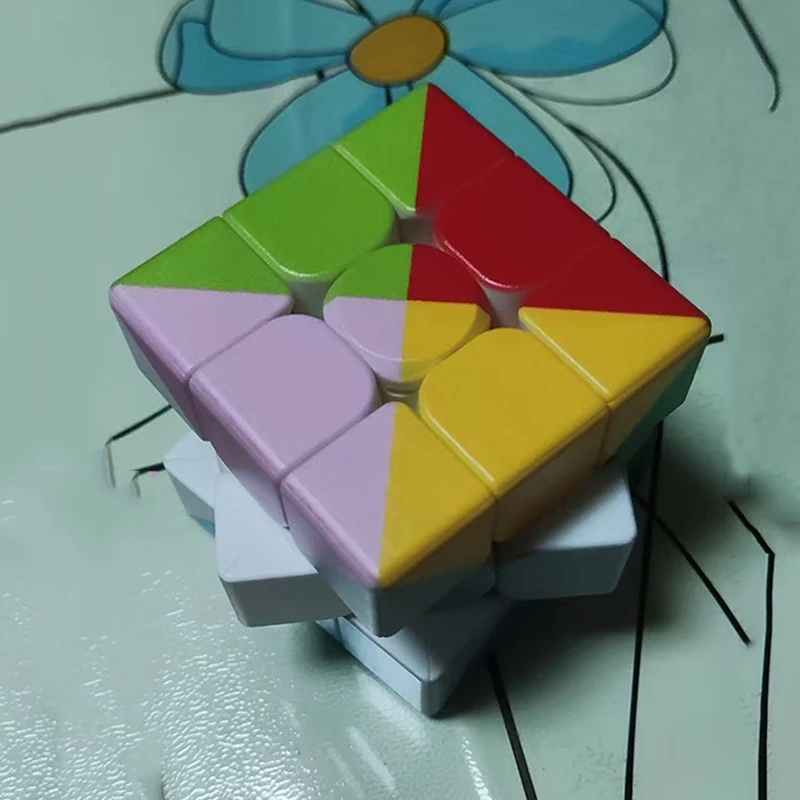 Speed Cube 3x3x3 rompecabezas educativos de arcoíris de doce colores para niños juegos de rompecabezas Cubo Mágico Zauberwürfel
