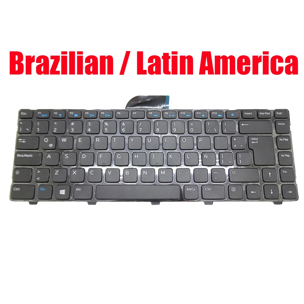 

BR LA Keyboard For DELL For Inspiron 14R 5421 5437 3421 3437 M431R 5435 15Z 5523 For Latitude 3440 For Vostro 2421 Brazilian New