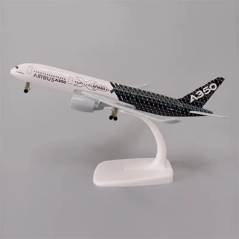 Alloy Airbus A350 Airplane Model Diecast Metal Aircraft 20cm with Landing Gears Collectors Scale Model Aviation Gift