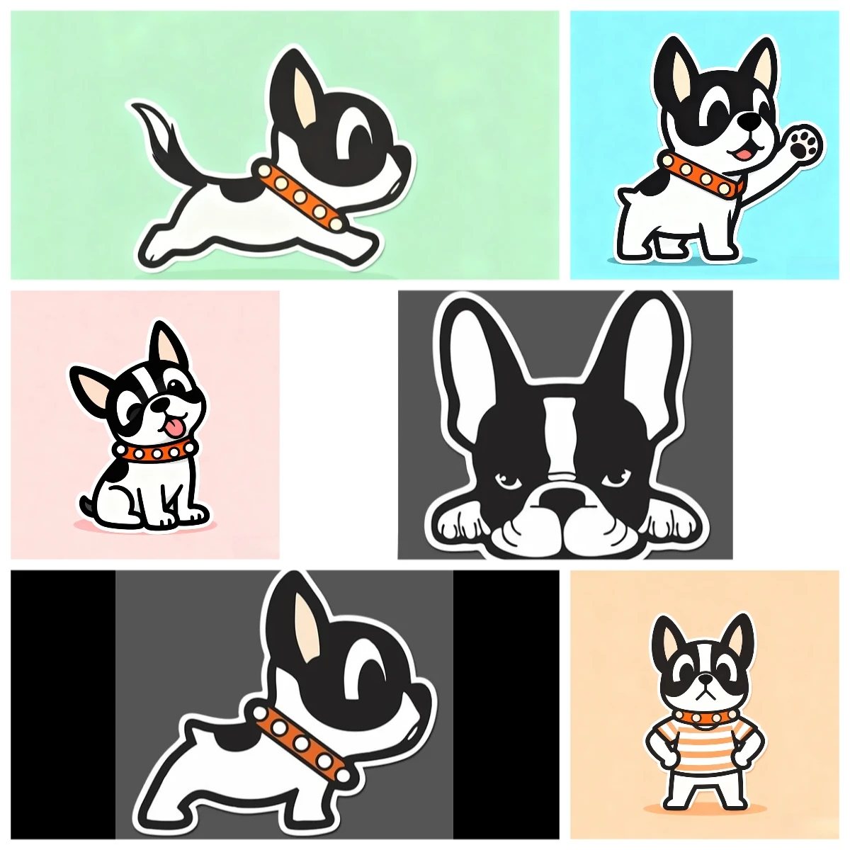 

French Bulldog Car Sticker Vinyl Decal Waterproof Reflective 3D Funny Cute Bumper Window Laptop Dog Pet Lover Personalize