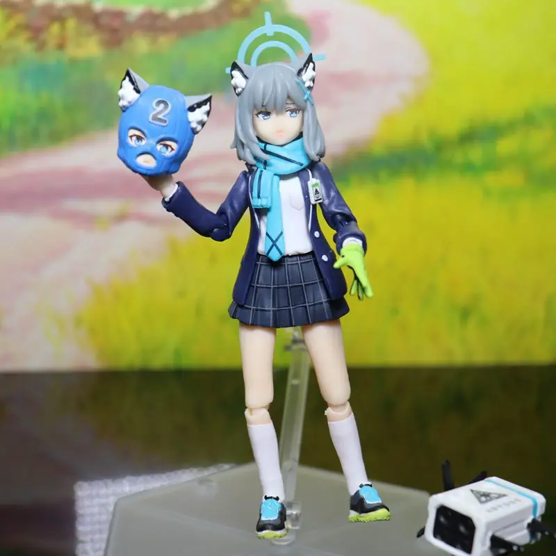 

Figma 567 Blue Archive Siroko White Action Figure Posable Koyugu Collectible Model Cute Anime Character PVC Statue for Fans Gift