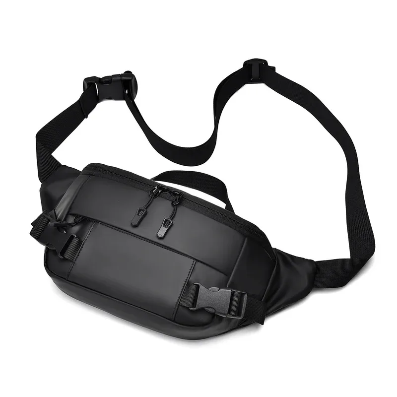 Bolso de pecho multifuncional para hombre, nuevo bolso de mensajero de Color sólido, bolso de hombro portátil versátil, bolso cruzado de gran capacidad