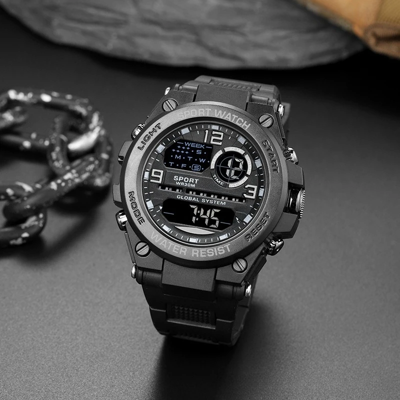 New hot selling men's high-end quartz watch, fashionable and simple electronic watch