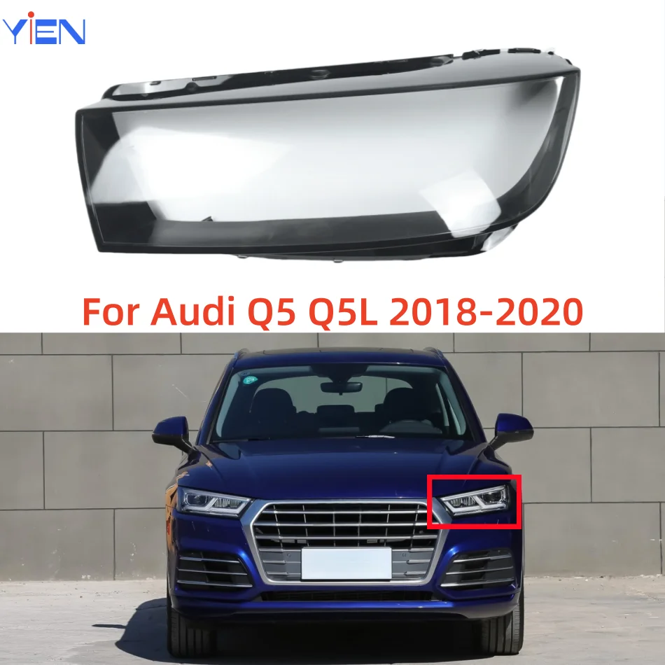 

For Audi Q5 Q5L 2018 2019 2020 Automobiles Parts Accessories Replace A Transparent PC Car Lights Shell Headlights Lens Cover
