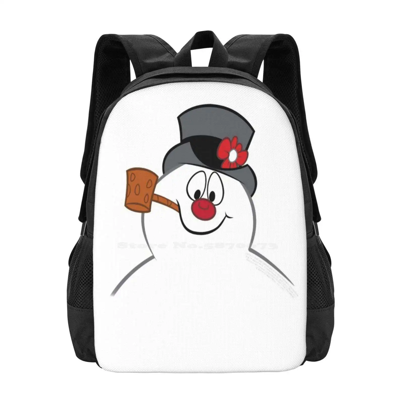 Love Frosty The Snowman Tv Show Funny Art Bag Backpack For Men Women Girls Teenage Frosty The Snowman Frosty Snowman Christmas