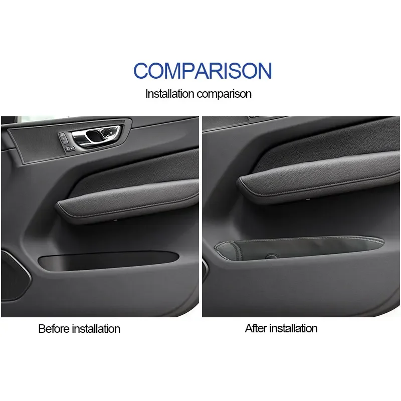 For Volvo XC60 2018-2026 Door Storage Pocket Door Slot Pad Bin Bag Interior Accessories Auto Supplies For Volvo XC60 2018-2026