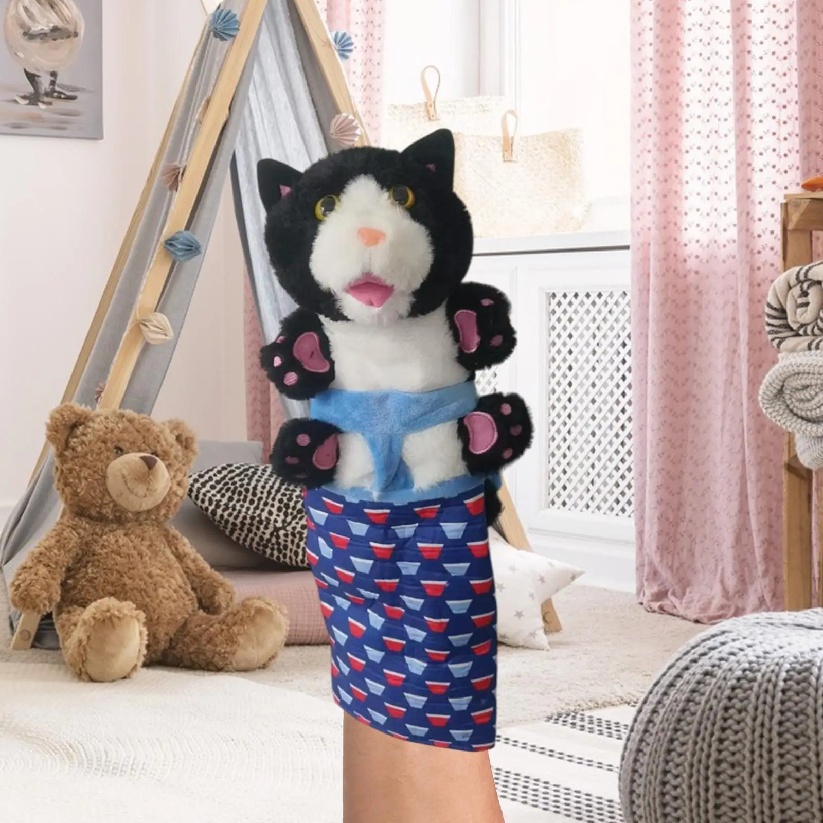 

Cat Puppet Wrestler Teaching Educational for Pet Lovers Toddlers Boys Girls