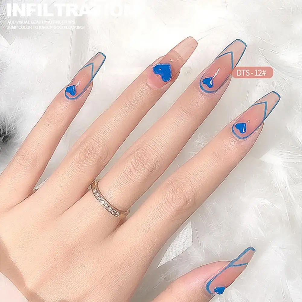 Semi-Permanent Nail Art Gel Excellent Saturation Ice Penetration Delicate Soak Off UV Art Nail Varnish Ice Gel