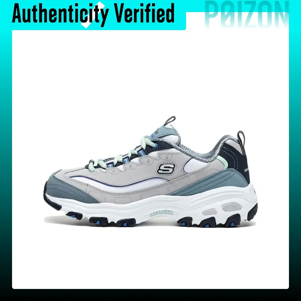 Skechers D'Lites 1.0 Milk Tea Bear Textile, Synthetic Leather Cushioning Abrasion Resistant Breathable Low top 13143-GYBL