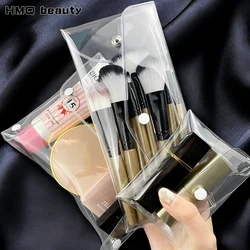 Transparent Cosmetic Bag S/M/L Portable PVC Organizer for Makeup Brushes Toiletry Waterproof Stationery Storage Bags Makeup Tool