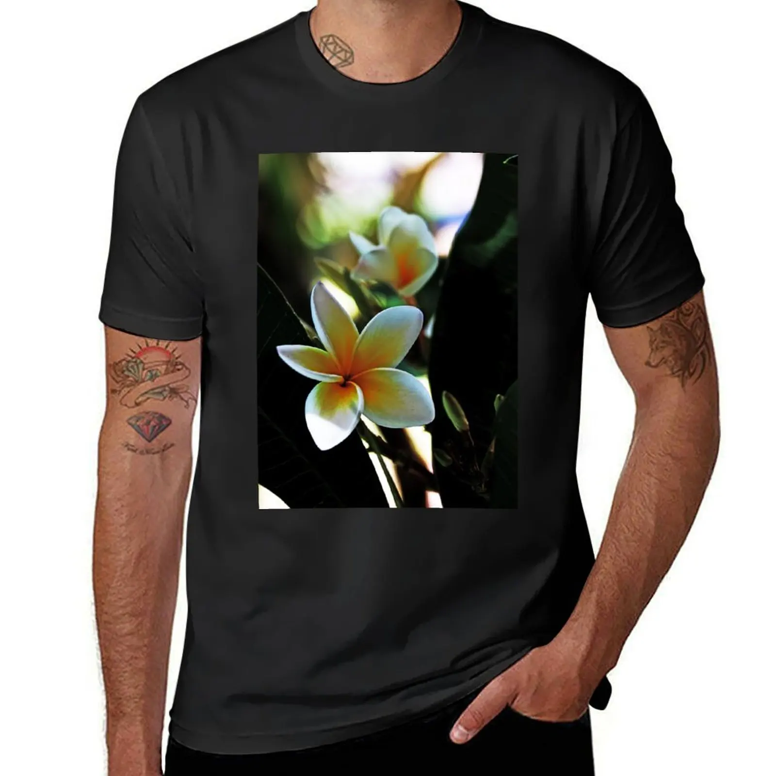 Frangipani #3 T-Shirt sublime shirts graphic tees vintage clothes oversizeds slim fit t shirts for men