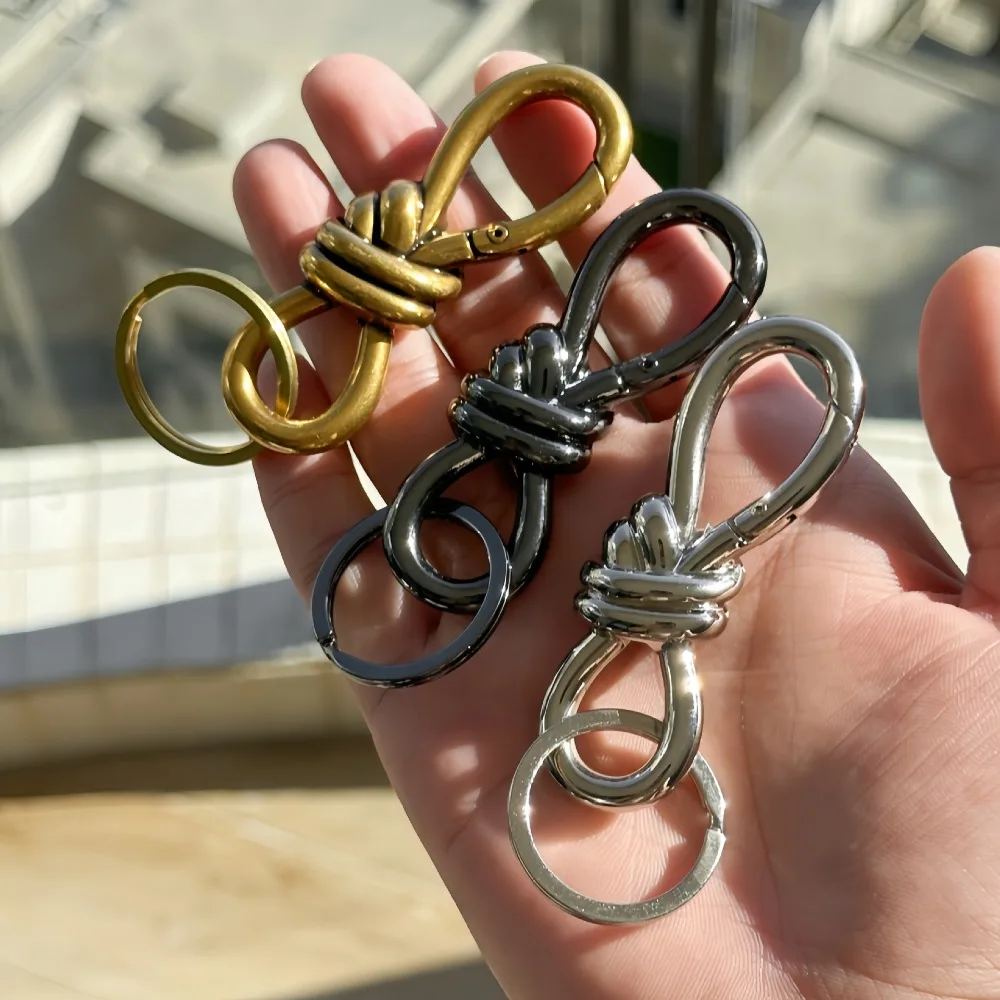 

Multi-Functional Twist Knot Spring Buckle Hardware Accessory Zinc Alloy S Type Keyring Hook Vintage Multicolor 8-Shaped Buckle